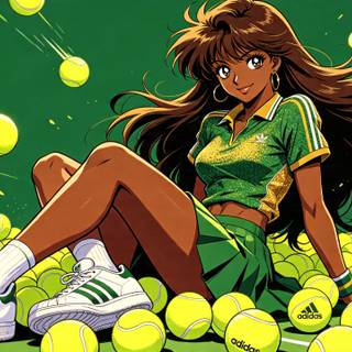 Anime Tenis Girl