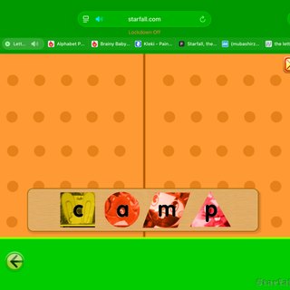 Starfall the letters to the C
