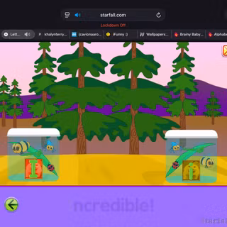 Starfall the letters to the I