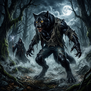 Black Wolf Spell on Intruder