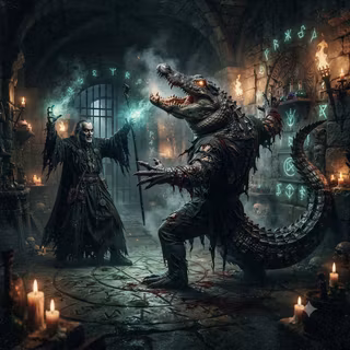 Alligator Spell on Intruder