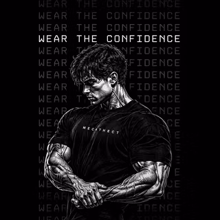 Wear The Confidence | MECATHECT Comic Style 4K Phone Wallpaper