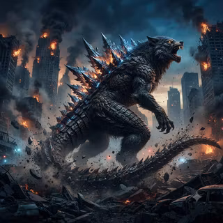 Black Wolfzilla (Black Wolf)