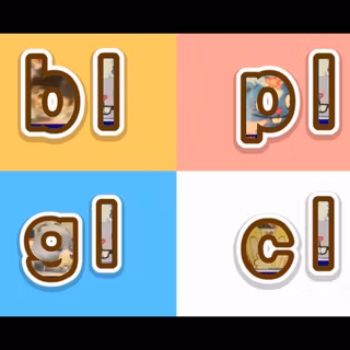 bl pl gl cl ABC Phonics Song 22