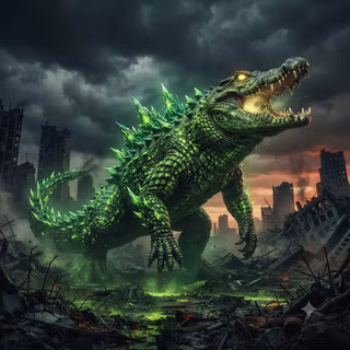 Nuclear Radioactive Alligator