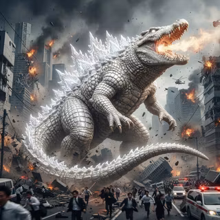 White Alligatorzilla (White Alligator)