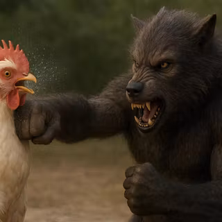 Werewolf Punching Chicken