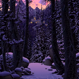 Pixel WInter Forest