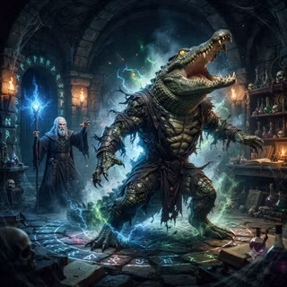 Crocodile Spell on Intruder