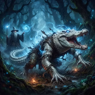 White Crocodile Spell on Intruder