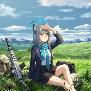 Shiroko at the field
