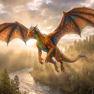 Celtic Dragon - American River, Idaho County, Idaho