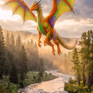 Celtic Dragon - American River, Idaho County, Idaho