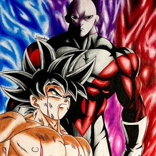 Goku autonomous UItra instinct sign vs Jiren: tournament of power fInal battle 