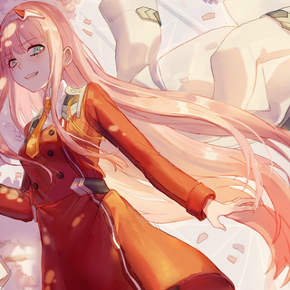 Darling in the Franxx wallpaper: Hiro and Zero two wallpaper HD 4k 