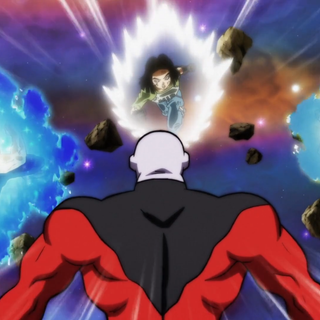 Goku super Saiyan God super saiyan and  vegeta super saiyan God super saiyan  android 17, dragon ball super tournament of power  batte wallpaper