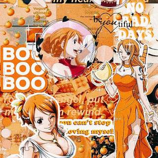 Nami from the  Aesthetic arc one piece wallpaper 