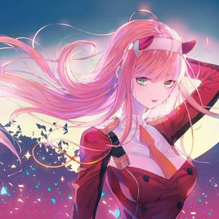 Darling in the Franxx wallpaper: Hiro and Zero two wallpaper HD 4k 