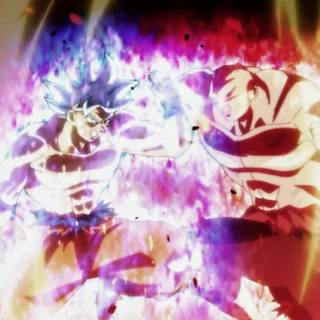 Goku  autonomous UItra instinct mastered vs Jiren full power dragon ball super tournament of power  wallpaper  from the Anime 