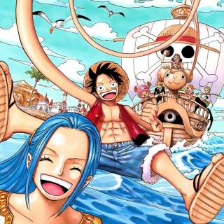 Luffy and Nami Robin Zoro Sanji  CHopper from the Alabasta wallpaper