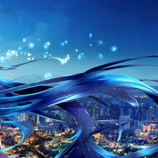 Miku blue sway art desktop 4K wallpapers