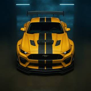 Ford Mustang Shelby GT500 Yellow Car