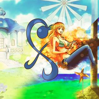 Nami one piece Desktop wallpaper 