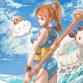 Nami one piece Desktop wallpaper 