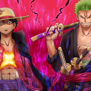 Luffy and Zoro 4k wallpaper one piece 