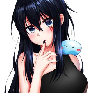 Shizue lzawa with no clothes  from that time I got  Reincarnated as a slime wallpaper