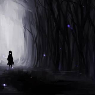 Dark Anime Girl Desktop wallpaper
