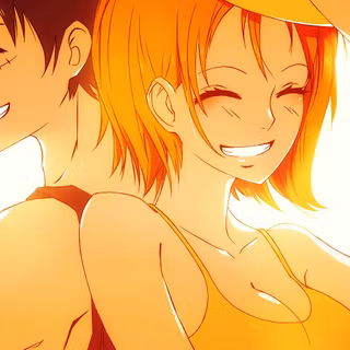 Luffy and Nami one piece HD wallpaper