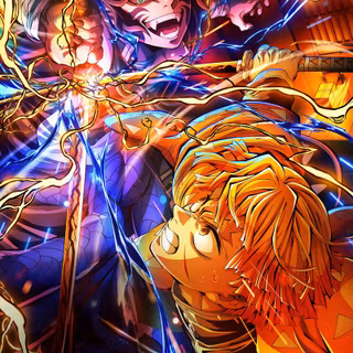 Zenitsu Agatsuma  infinty castle fight 