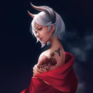 Demon Girl city Night wallpaper