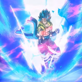 Gogeta super Saiyan blue from the dbs movie wallpaper