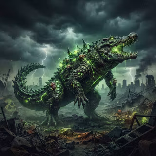 Nuclear Radioactive Crocodile