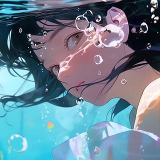 girl  in water 4k HD wallpaper