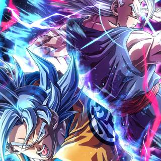 Goku autonomous Uitra instinct mastered and Gohan wallpaper 4k 