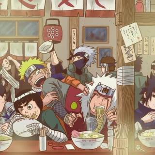 Naruto eating ramen