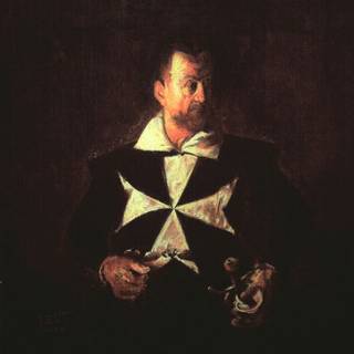 falsario di Caravaggio-Ritratto cavaliere di Malta wall