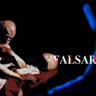 falsario di Caravaggio-Wall-Saint Jerome in meditation wall
