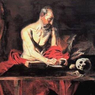 Falsario di Caravaggio-Saint Jerome Malta
