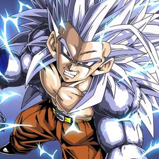 kid Goku super Saiyan infinity  form wallpaper 