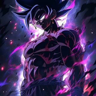 Goku in his infinity form 4k HD wallpaper iphone 14  