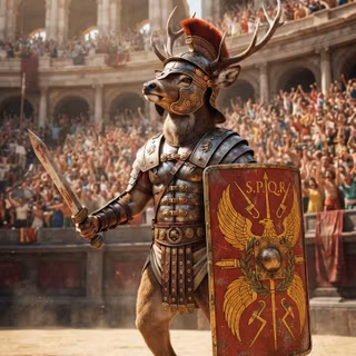 Roman Gladiator Deer