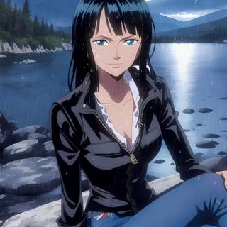 Nico Robin/Ms all Sunday wallpaper   at night 4k 