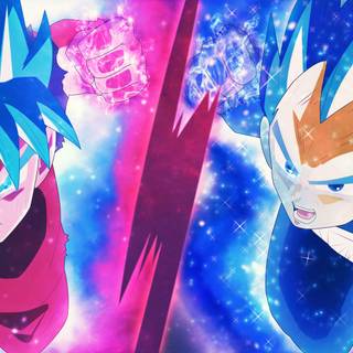 Goku super Saiyan God super saiyan super saiyan blue Kaioken x's 20 vs Vegeta super Saiyan god super Saiyan blue Evolved fight dragon ball super 