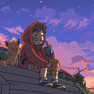 Cute sunset