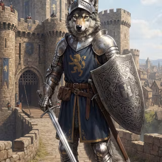 Sir Knight Wolf