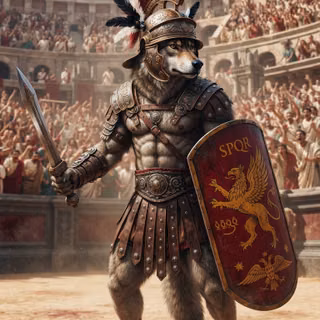 Roman Gladiator Wolf